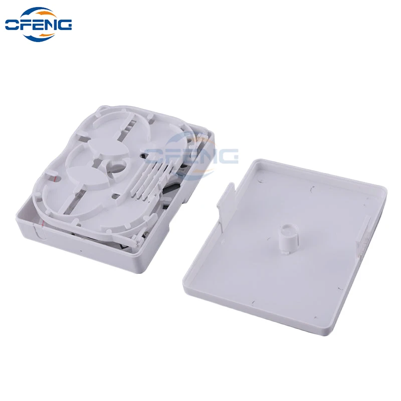 

2port Fiber Optic Protection box Junction panel Wall Mount Terminal panel panel FTTH desk box ABS material crew type customized