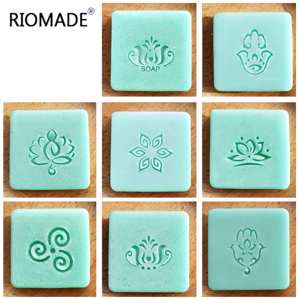 Hamsa Series Soap Stamp Acrylic Handmade Seal Organic Natural With Handle Chapters For DIY Soap Making