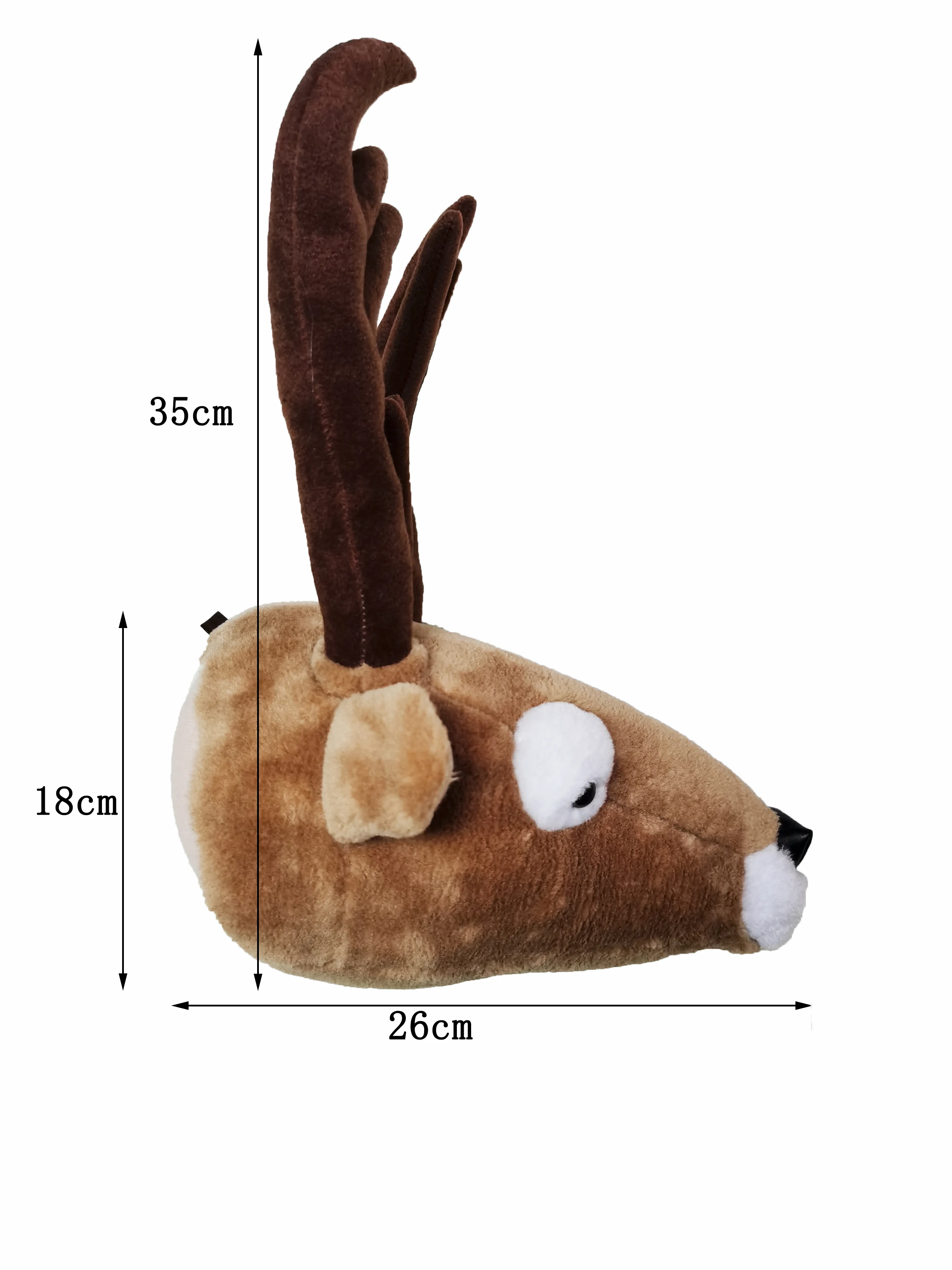 Décoration murale en forme d'élan et de cerf 2021, décoration murale en forme de tête d'animal en peluche pour chambre d'enfant ou chambre d'enfant, cadeau d'anniversaire pour enfants