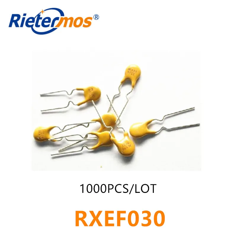 1000 pcs pptc 재시동 퓨즈 rxef030 72 v 0.3a 300ma 중국산