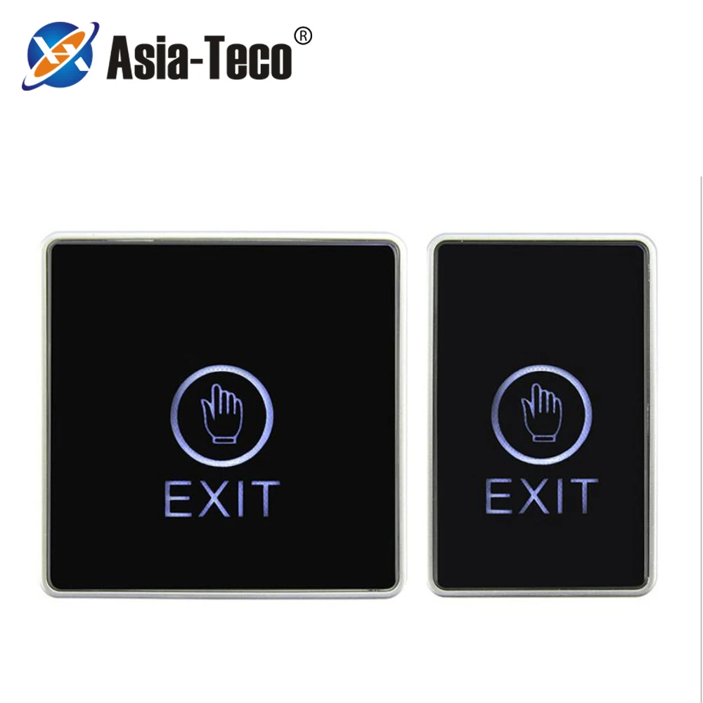 

86*50mm Backlight Push Touch Exit Button Infrared Contactless Door Release Switch for access Control System With LED Indicator