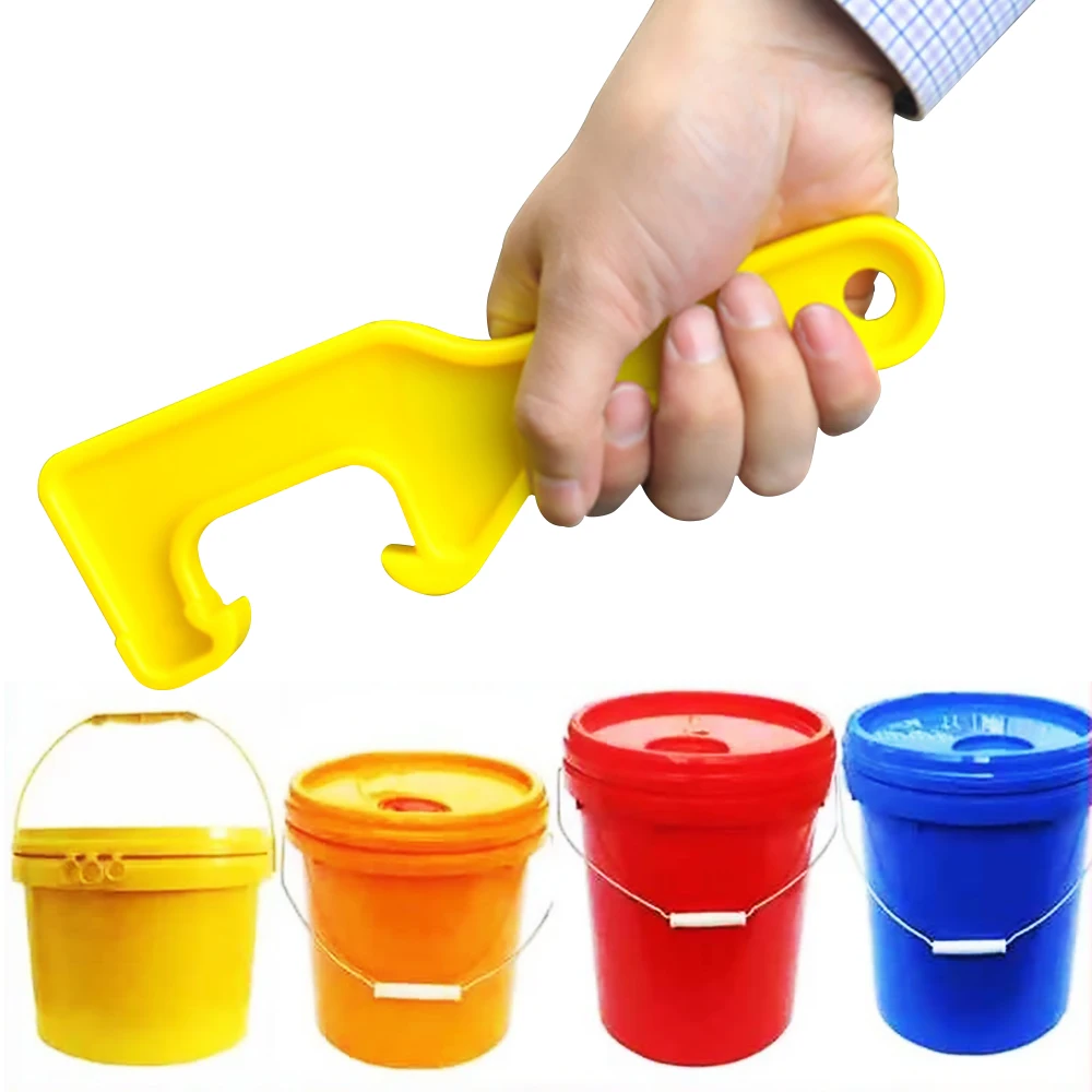 Homebrew Abs Plastic Gallon Bucket Pail Paint Barrel Lid Can Opener Opening Tool for Home Office Color Random Bar Accessories