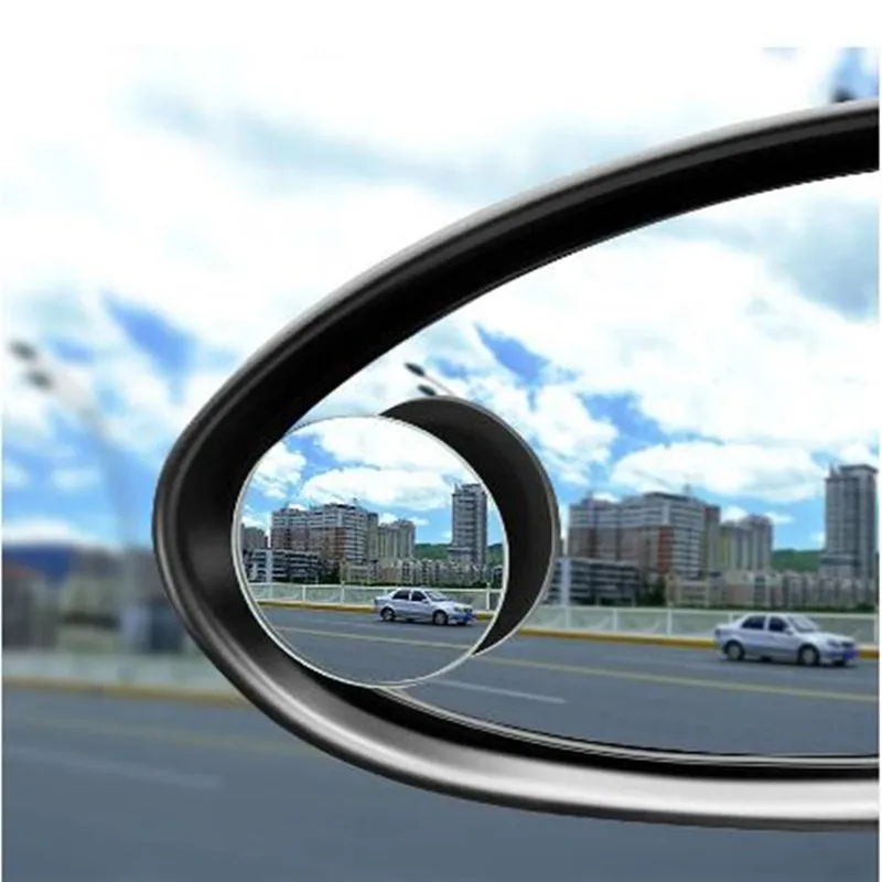 

2Pcs HD Frameless Adjustable-Degree Small round Mirror Blind Spot Mirror Reversing Wide-Angle Mirror Car Rear View