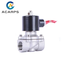 24v 110v 220v 12v 1/2 inch Solenoid Valve Stainless Steel Direct Acting Normally Closed