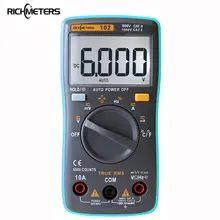 102 Multimeter 6000 Counts Backlit AC/DC Ammeter Voltmeter Ohm Frequency Diode Temperature RM101 #2