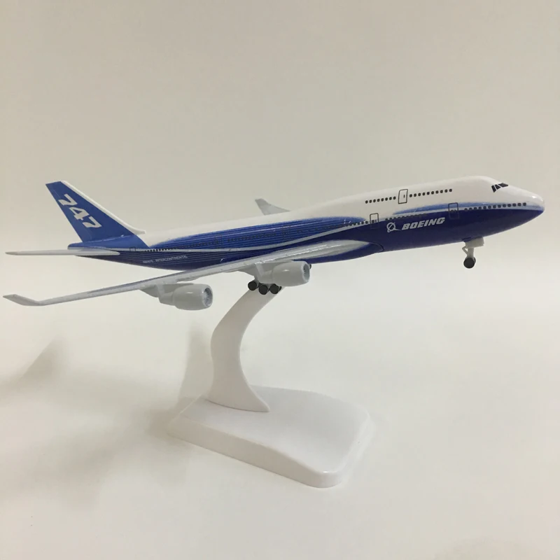 JASON TUTU 20cm Boeing 747 Model Plane Model Airplane Original Boeing 787 Aircraft Model 1:300 Diecast Metal Airplanes Plane Toy