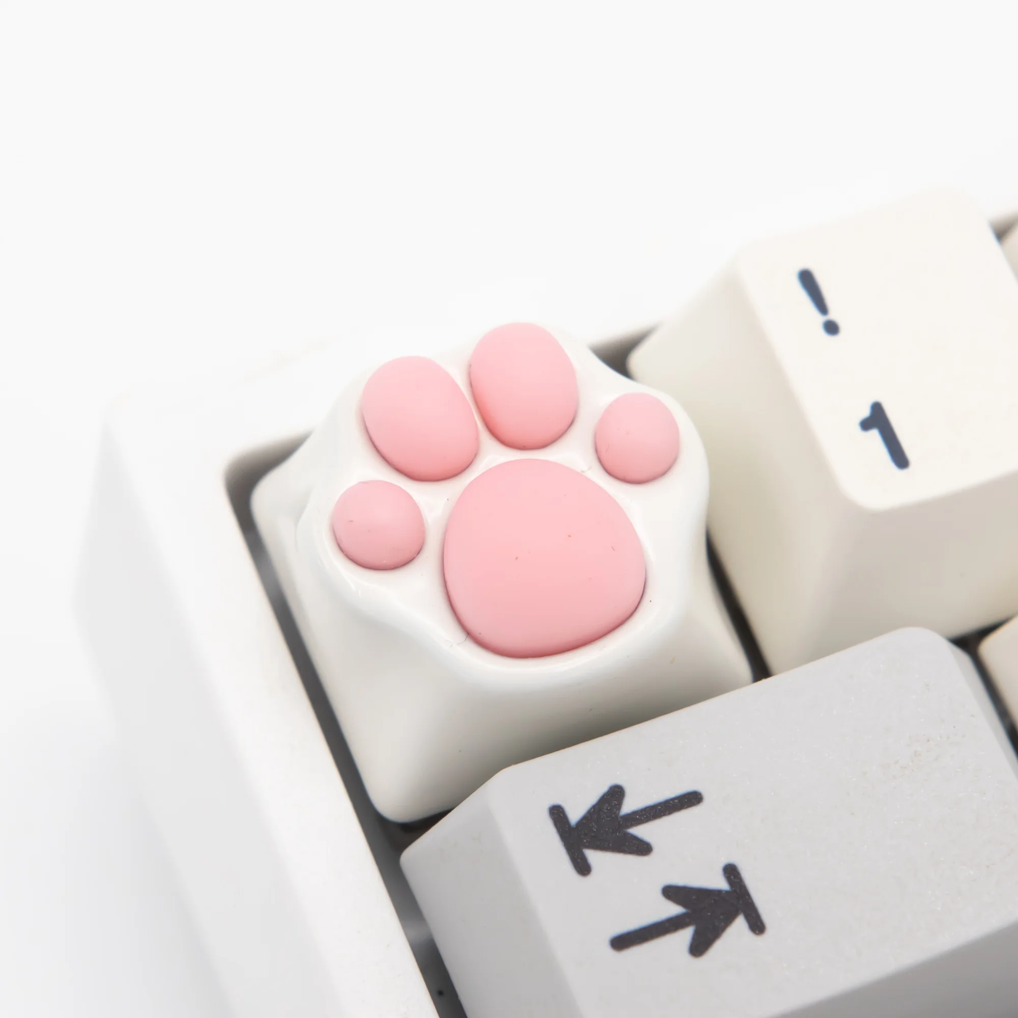 1 peça de metal de borracha macia gato garra chave boné para mx interruptor teclado mecânico personalidade adorável keycap