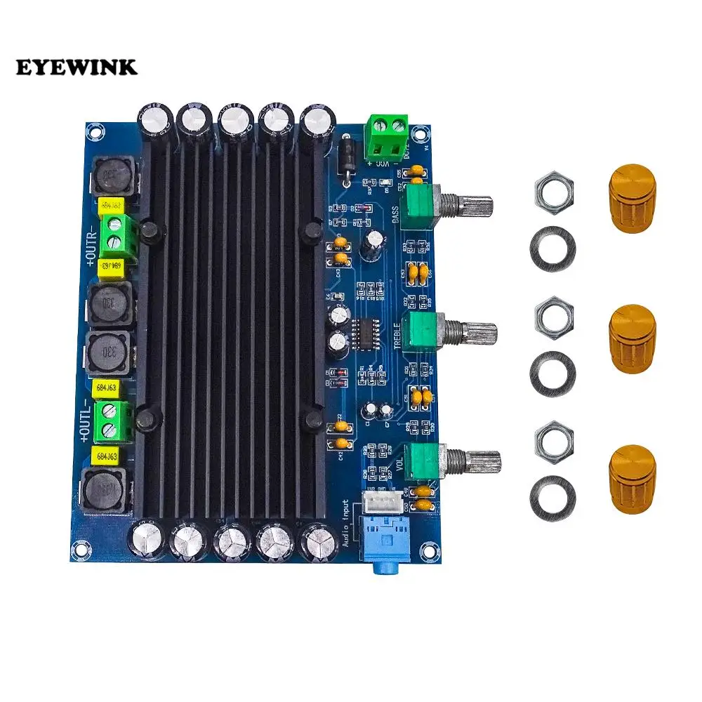 XH-M549 Dual channel adjustable 150W digital power amplifier board tpa3116d2 digital audio amplifier board