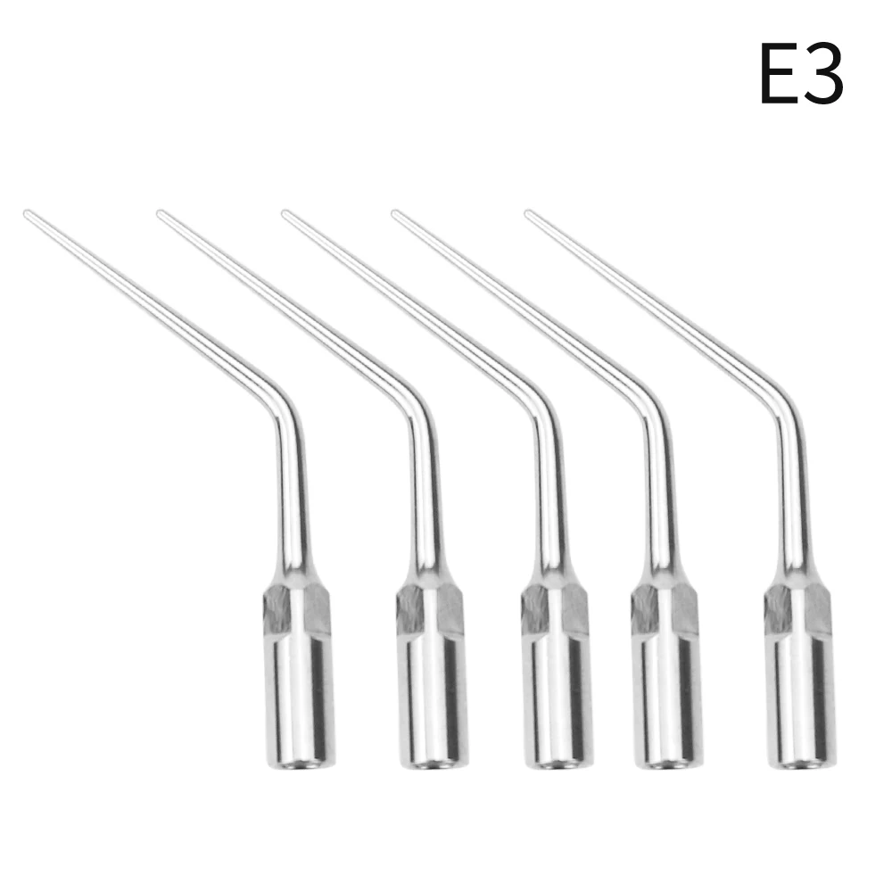 5pcs E3 Dental Scaler Tips Fit EMS Woodpecker Ultrasonic Scaler Handpiece Dentistry Accessories