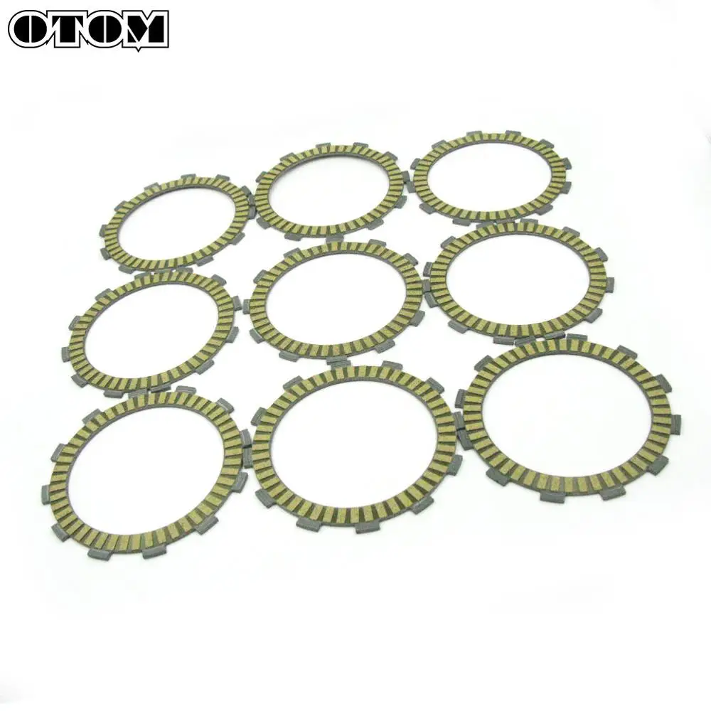 OTOM 9 Pcs Motorcycle Engine Parts Clutch Friction Plates Disc Kit High Quality Paper-based For YAMAHA YZ250F YZ250FX WR250F