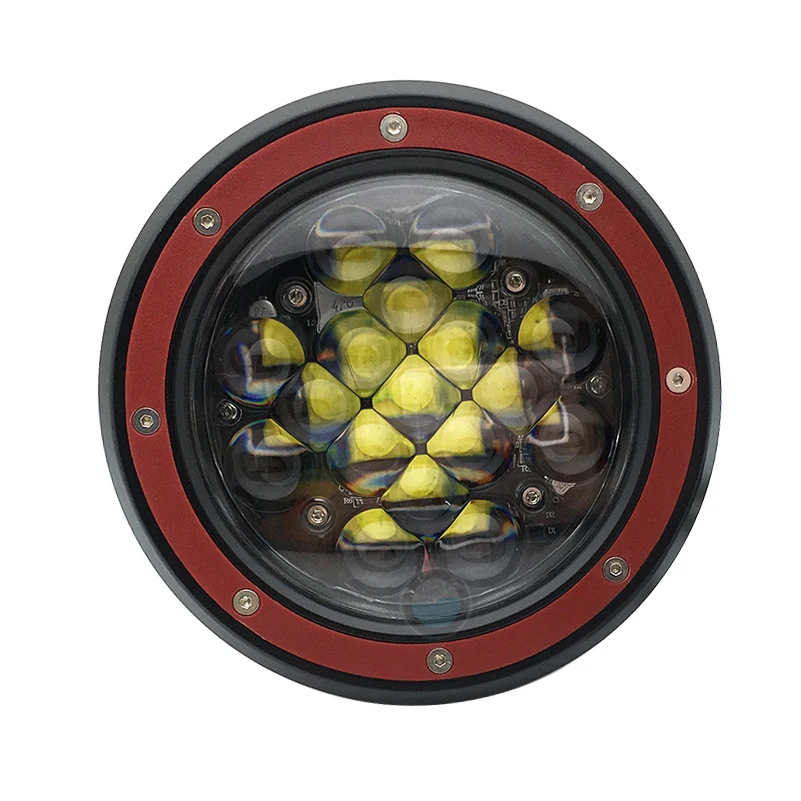 1Pcs 5D 51W 5Inch Round Led Light 6000K 5100LM For Off Road Fog Driving Bumper Light 4x4 Jeep Led Lamp