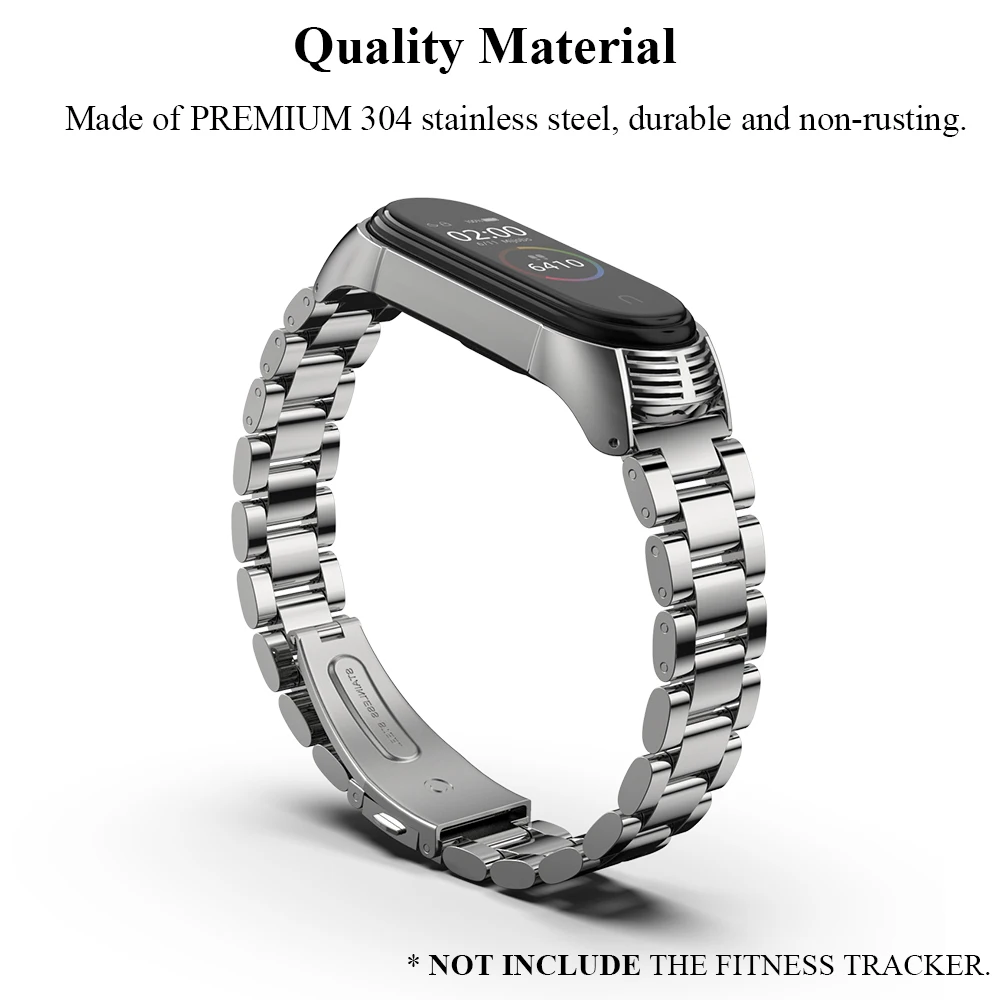 샤오미 미밴드 4 5 6 용 시계 스트랩, 미 밴드 3 용 금속 손목 스트랩, 미 밴드 6 용 액세서리