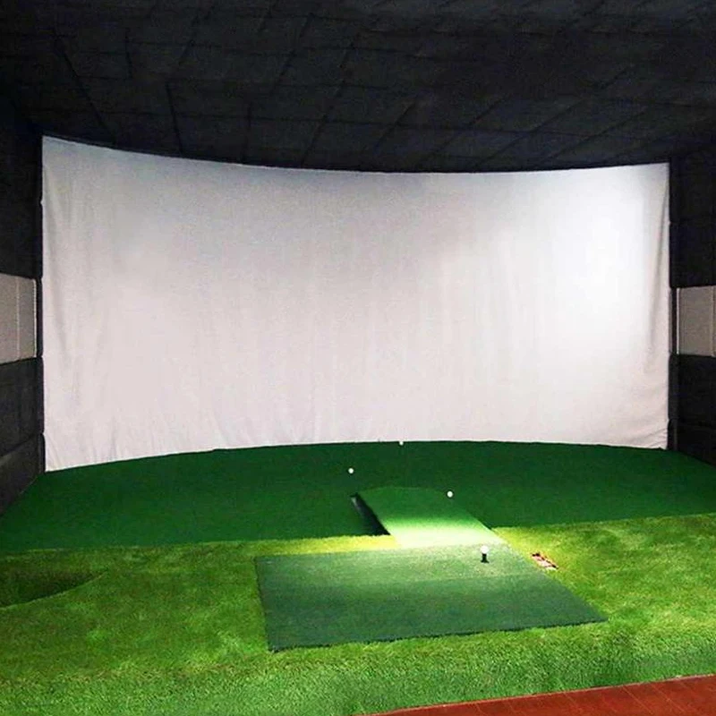 300x300cm Home Gym Indoor Golf Simulator For Golf Ball Target Training Display Practice Screens Impact Screen Sensor