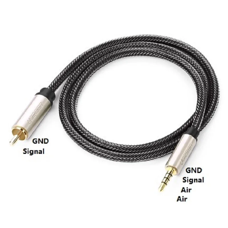 Ugreen RCA to 3.5MM Jack Stereo Digital Coaxial Line Only for Xiaomi 1/2 TV Digital Coded Audio Signal Cable Not Analog Audio