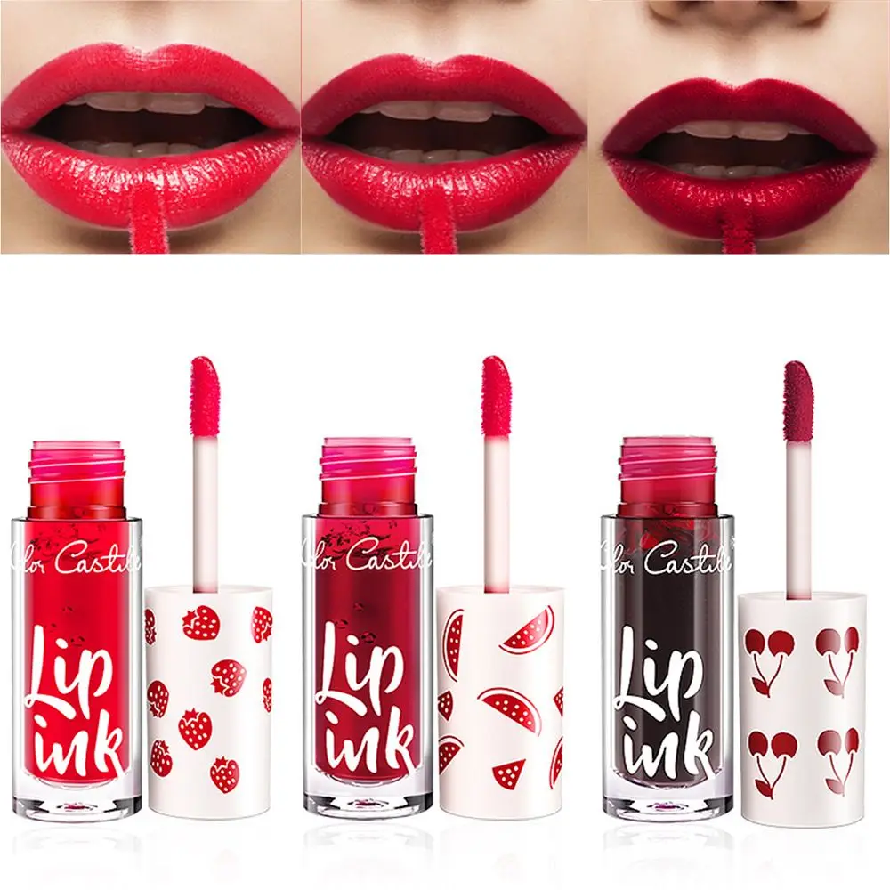 Hydraterende fruitgeur Waterdichte multifunctionele langdurige liptint Verven Rouge Vloeibare Blusher Lipgloss