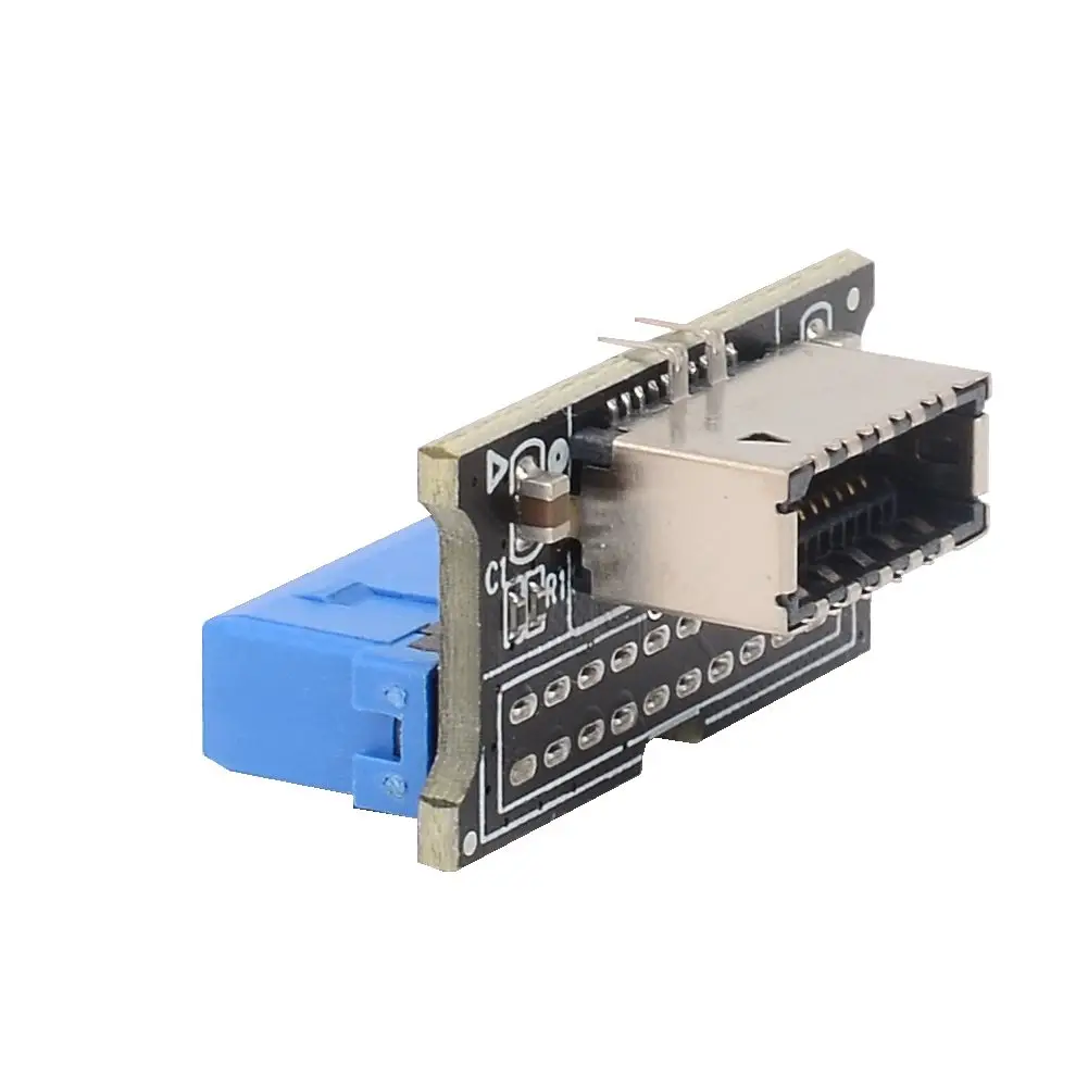 USB 3.0 내부 헤더 어댑터 20핀-19핀 변환기 USB 3.1/3.2 유형 C PC 마더보드 커넥터용 전면 유형 E 라이저 카드