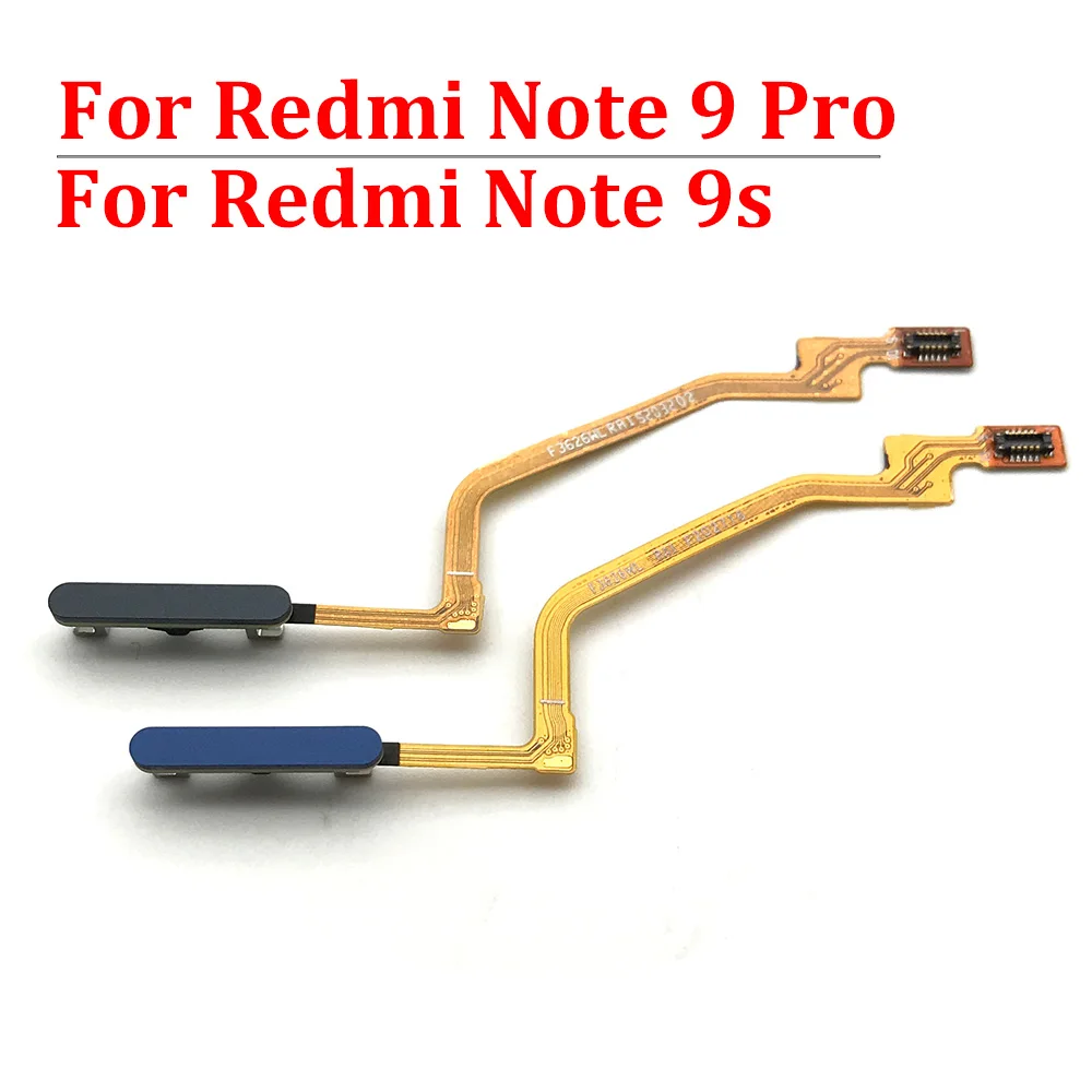 NEW Tested Touch ID Fingerprint Sensor scanner Home Return Key Menu Button Flex Cable For Xiaomi Redmi Note 9T 9S 9 Pro 11 4G