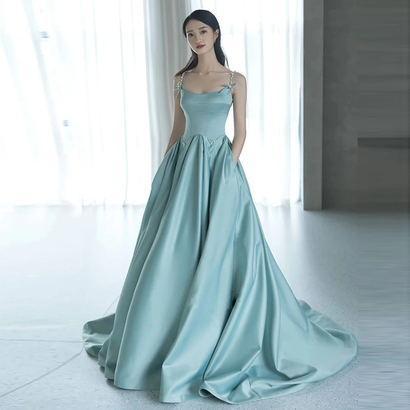 ice sea blue beading Quinceanera ball gown long dress vintage medieval Renaissance princess Victoria