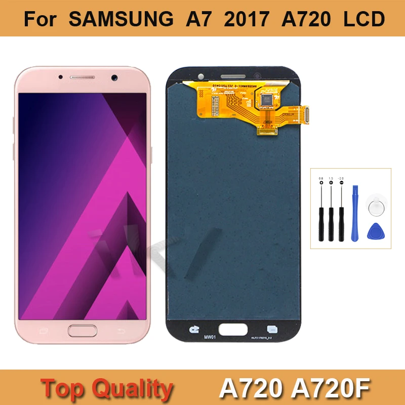 

For SAMSUNG Galaxy A7 2017 SM-A720 LCD Display Touch Screen Repair Digitizer Assembly Replacement