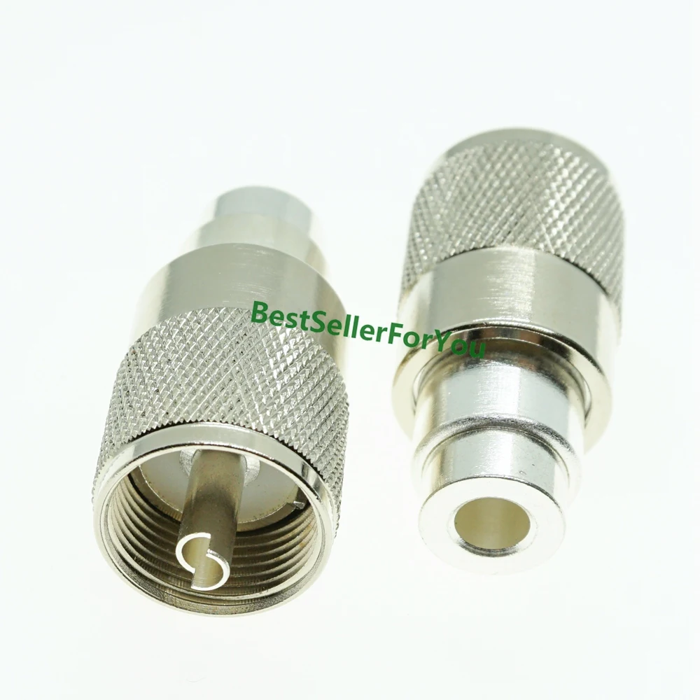 

UHF male PL259 solder connector for RG58 RG400 RG142+Reducer for RG8 RG213 RG9913 LMR400