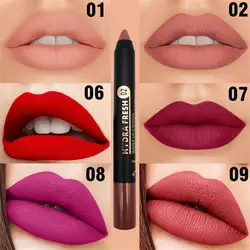 9 Colors Velvet Matte Lipsticks Pencil Waterproof Long Lasting Sexy Red Lip Stick Non-Stick Cup Makeup Lip Tint Pen Cosmetic