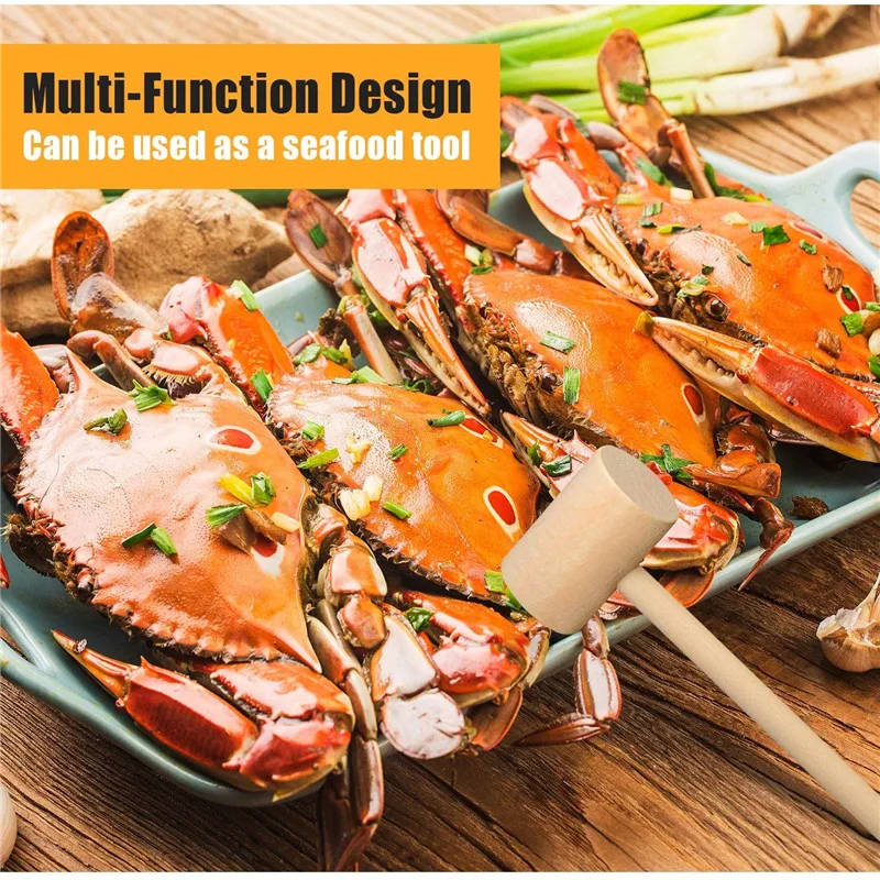 20/50/100 Buah Palu Kayu Mini Palu Kayu untuk Makanan Laut Lobster Kepiting Kulit Kerajinan Perhiasan Kerajinan Kayu Kerajinan Alat Kerajinan Kayu