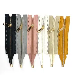 Metal Zipper For Jeans Sewing Handbag Craft Sewing Custom DIY Zipper For Woven Bag Hardware PU Leather Zipper Sewing Accessory