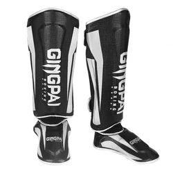 High Grade 4 Color Boxing Ticken Shinguards Instep Leg Pads Protective Ankle Guard Mma Foot Muay Thai Boxing Gloves Fighting Men