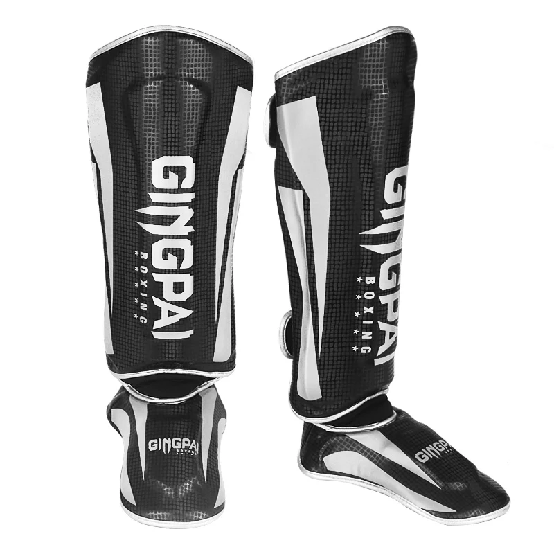 Wysokiej jakości 4 kolor boks Ticken Shinguards podbicie nogi klocki ochronne kostki straży Mma stóp Muay tajski boks rękawice walki mężczyzn