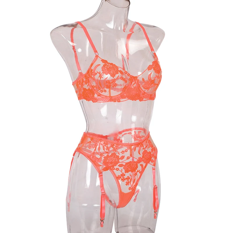 The new, Sutia e Calcinha Conjunto Roupa interior feminina Renda lingerie 3 Copo Aberto ver atraves de ,underwear