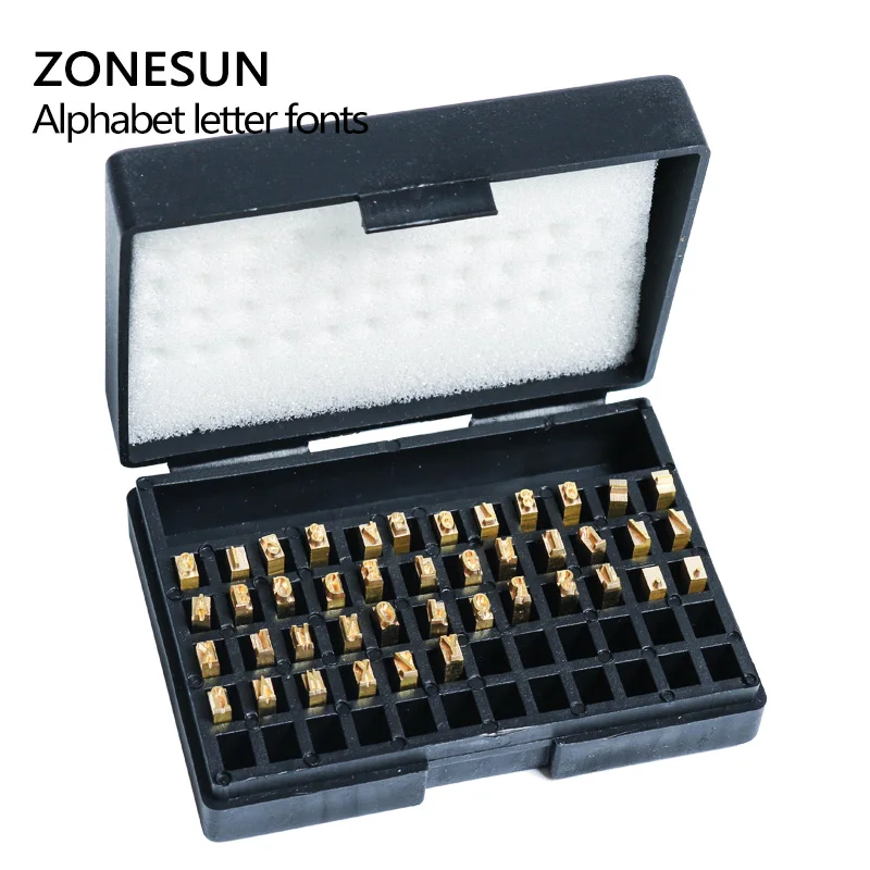 ZONESUN A-Z 0-9 Character Letter Number Hot Letter for ZY-RM5-E Code Ribbon Date Printing Machine