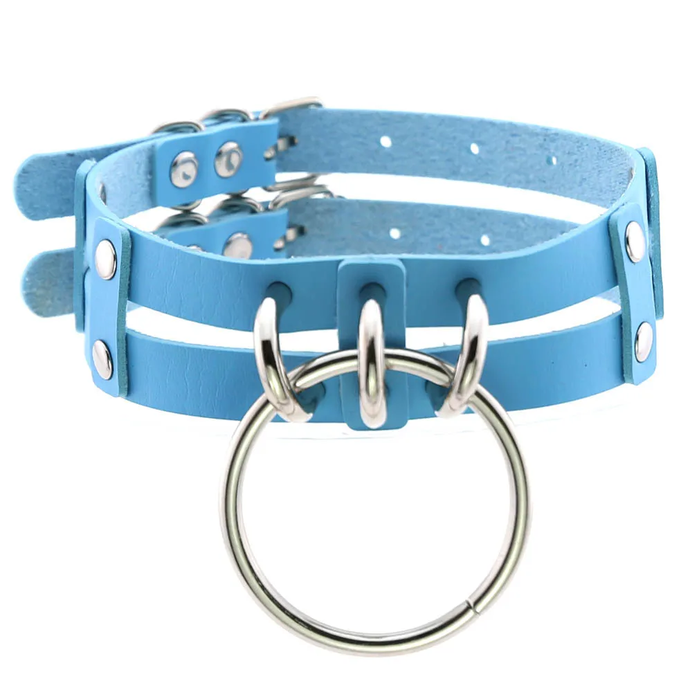 Punk Choker Kragen Goth Halskette Große Transparente Riemen Chocker Frauen Mädchen Trendy Rock Sexy Harajuku Emo Gothic Schmuck