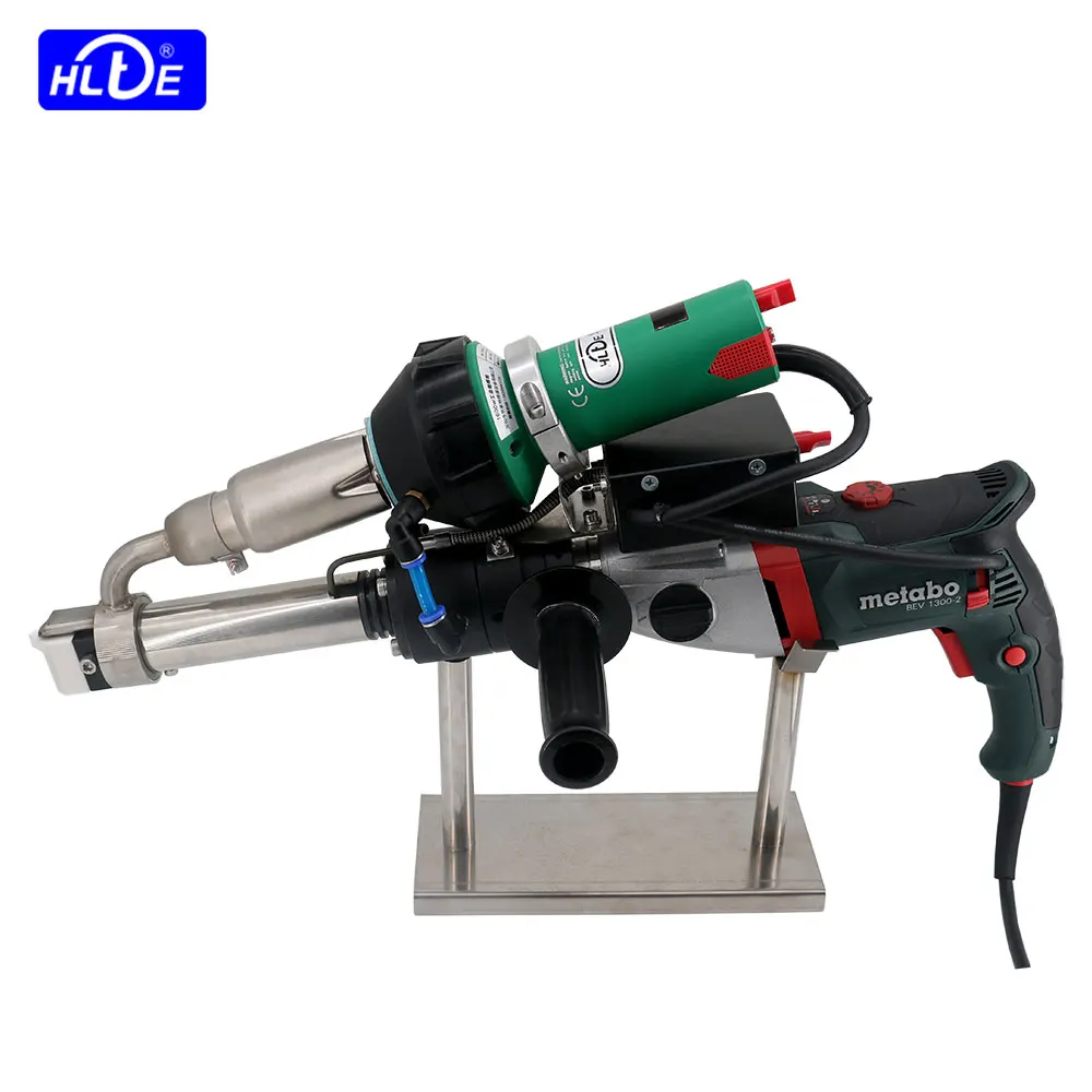 

HLT-5001L Handheld plastic extruder,Hot Air Plastic extruding Welder,Extrusion welding gun,for PP/PE pipe,water tank,geomembrane