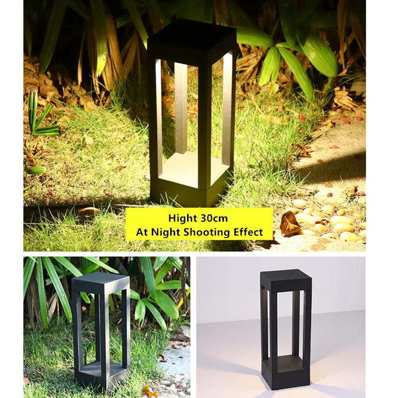 Modern LED Landscape Light Pathway Garden Lights Ground Stake Light for Outdoor Yard Patio LED Garden Lawn Lamp Bollard Lighting