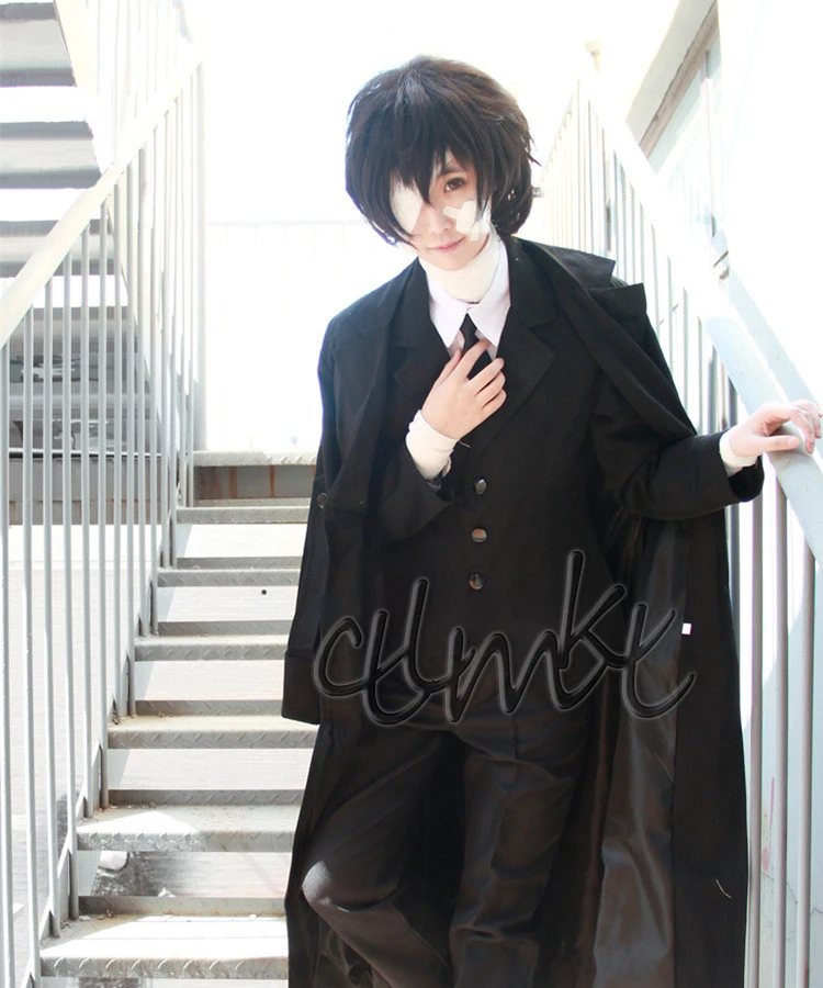 Dazai Osamu Cosplay Costume Men Sets Outfit Halloween