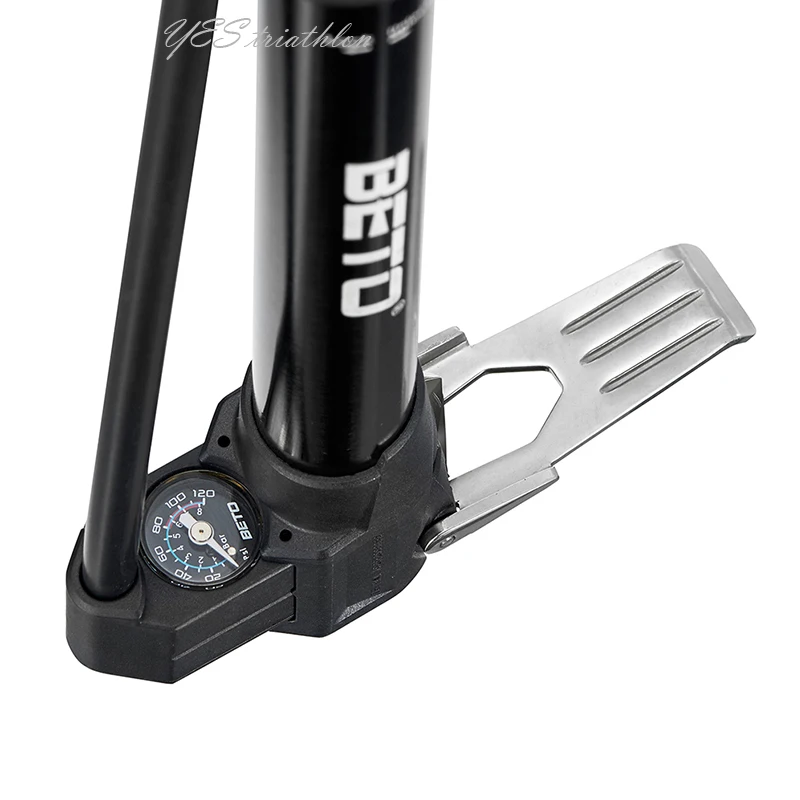 BETO CO-011AG Bicycle Pump Bike Alloy Combo Pump Portable mini floor pump compatible Presta and Schrader