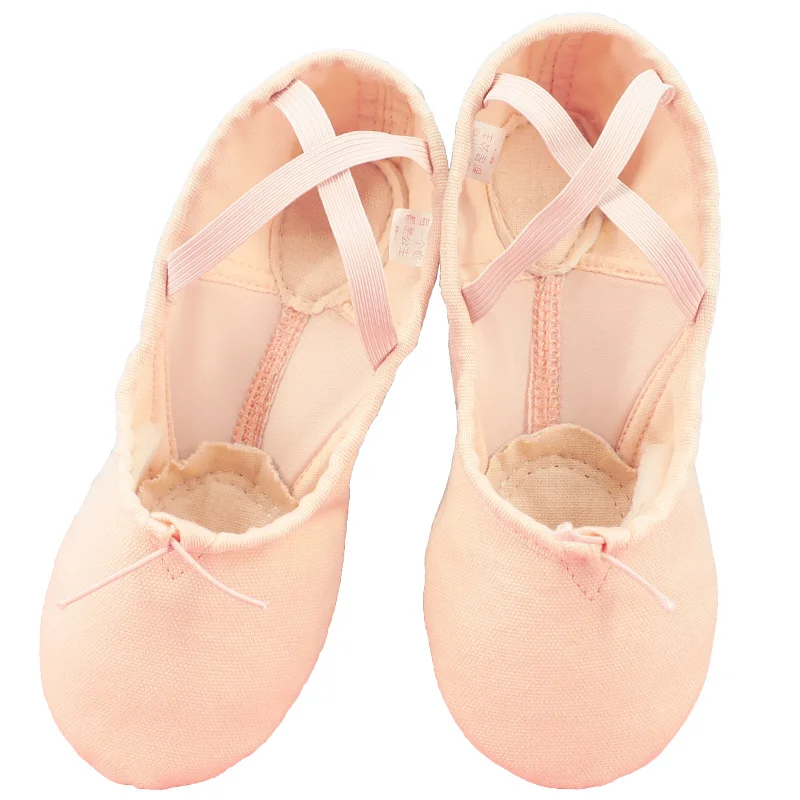 Women Ballet Gymnastics Dance Shoes Girls High Elasticity Leather Sole Soft Shoes for Ballet