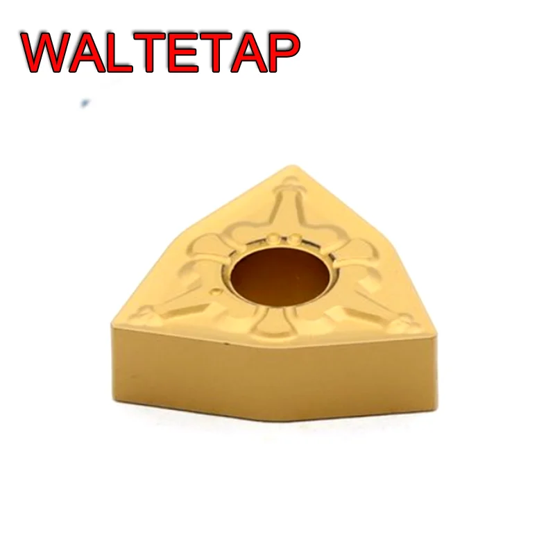 WALTETAP CNC Поворотная лопасть WNMG 080408 080412 лезвие из сплава в форме персика, лезвие из литой стали с прорезями, средний шероховатый шлифовальный н...