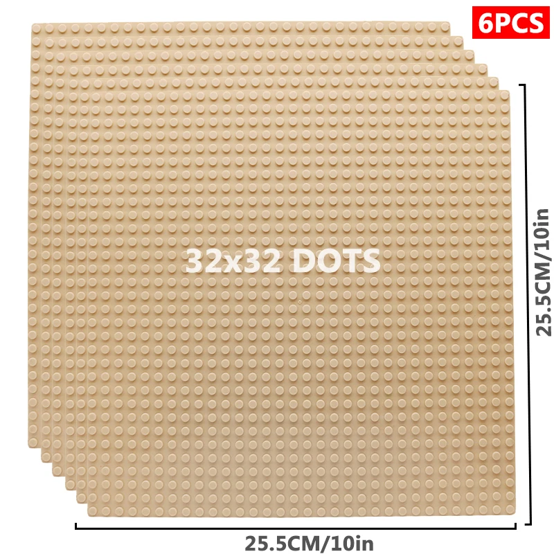 6 stks/set Bodemplaat 32*32 32*16 Studs Klassieke Figuren Bouwstenen Platen Bricks Grondplaat Blokken Kinderen speelgoed Voor Kid Geschenken