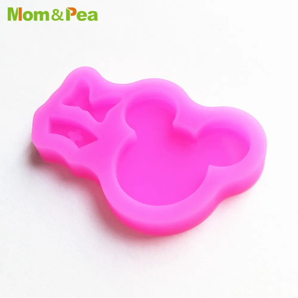 YS8036 Mouse Head Shaped Super Glossy Silicone Mold For Key Chains Phone Decoration Fondant Mould Resin Epoxy DIY Tools