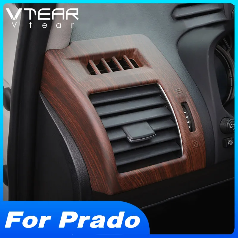 Vtear For Toyota LAND CRUISER Prado 150 interior Front panel cover decoration car air outlet trim accessories styling parts 2020