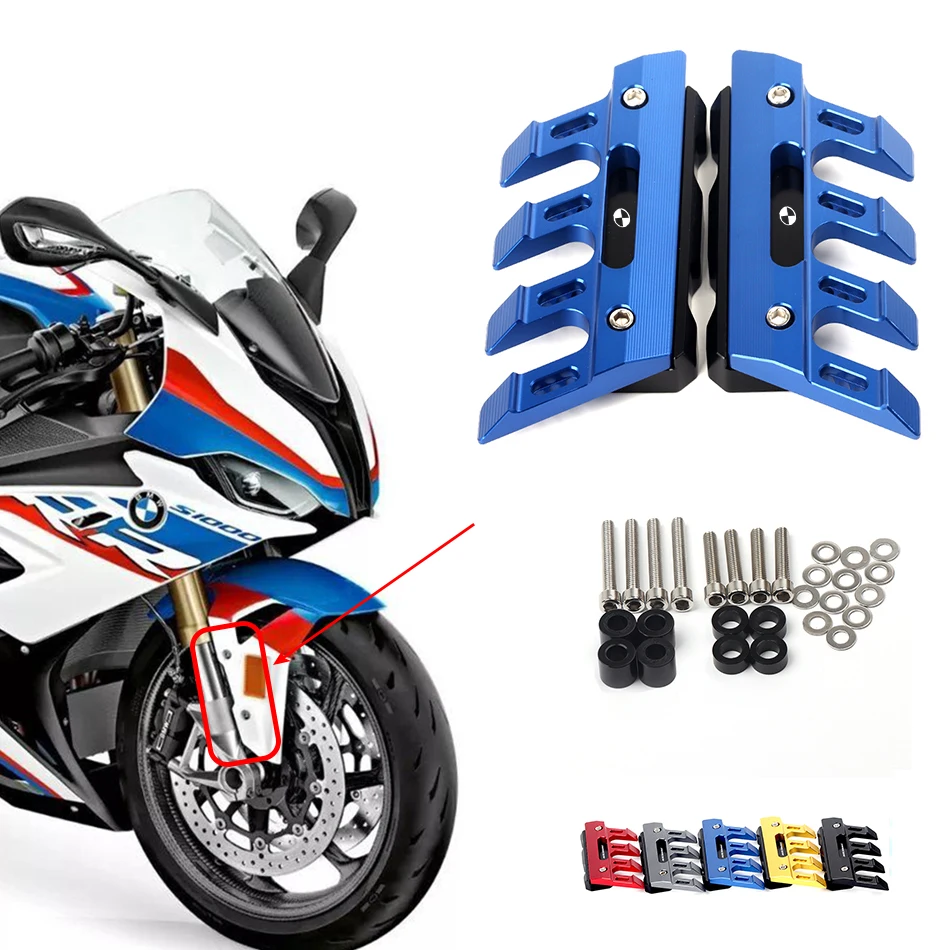 

Motorcycle Front Fender Side Protection Guard Mudguard Sliders For BMW S1000 RR/R S1000XR HP4 F800R G310R SAccessories Universal