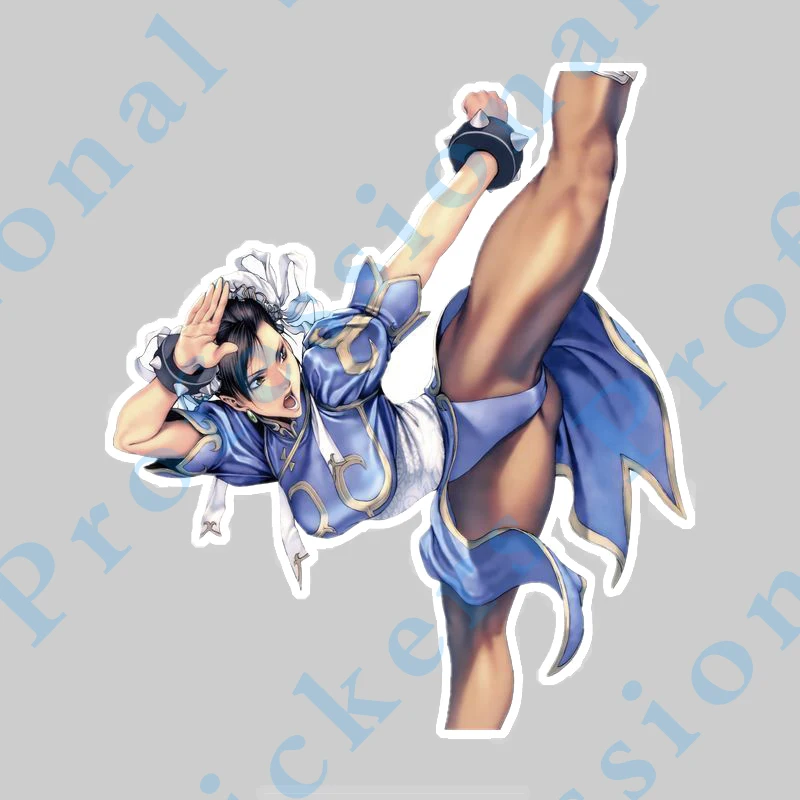 Interesting Arcade Decals Games Chun Li Anime Off-road Car Stickers Decor The Whole Body Cover Scratches Vinyl - Image 2