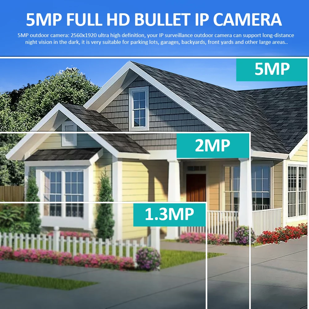 New 5MP IP Camera 1080P HD 4G SIM Card WiFi Camera Outdoor Security Metal Shell Home Bullet Camera Audio Surveillance Camhi APP