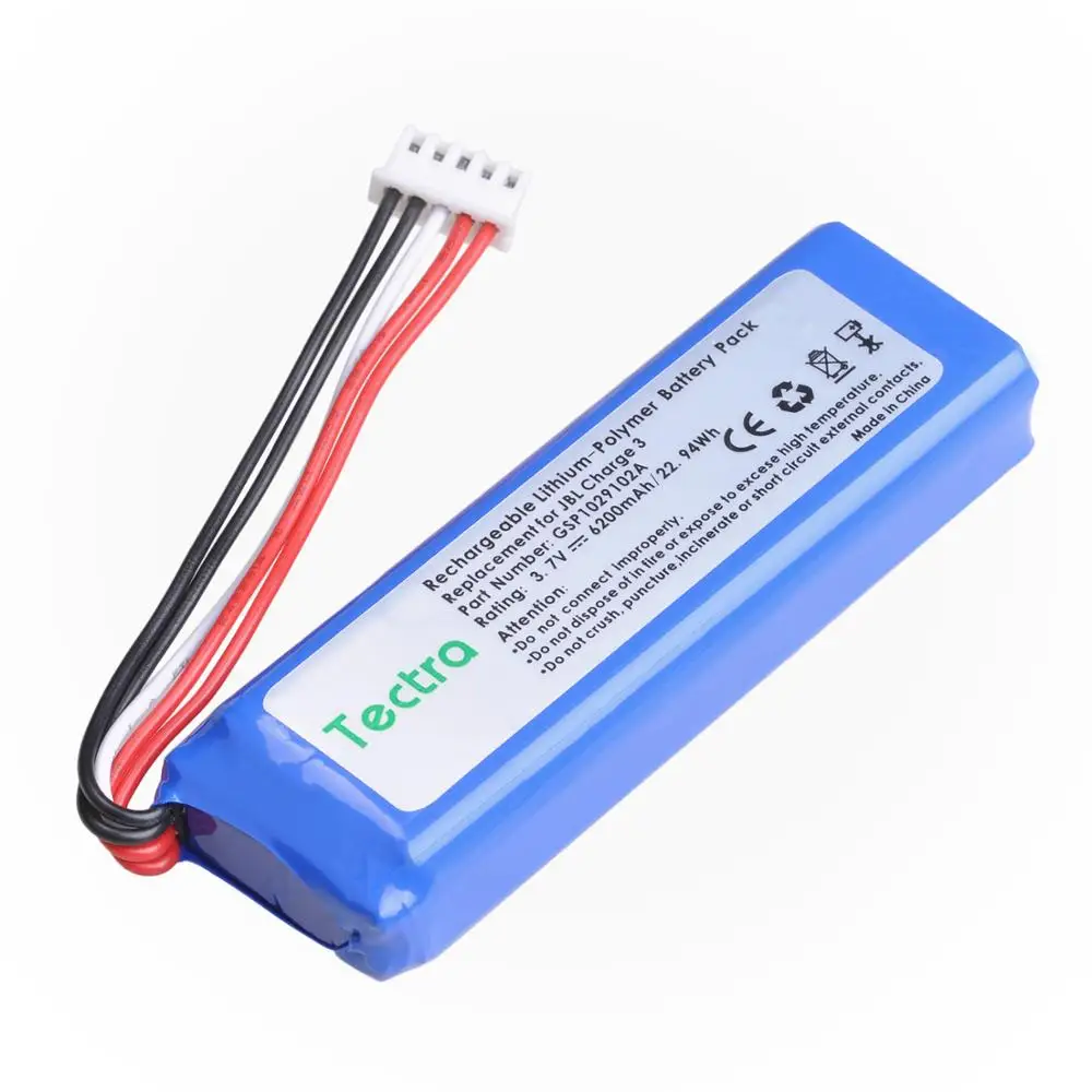 بطارية 6200 مللي أمبير ، GSP1029102A ، لشحن JBL 3 ، مكبر صوت ، بطارية