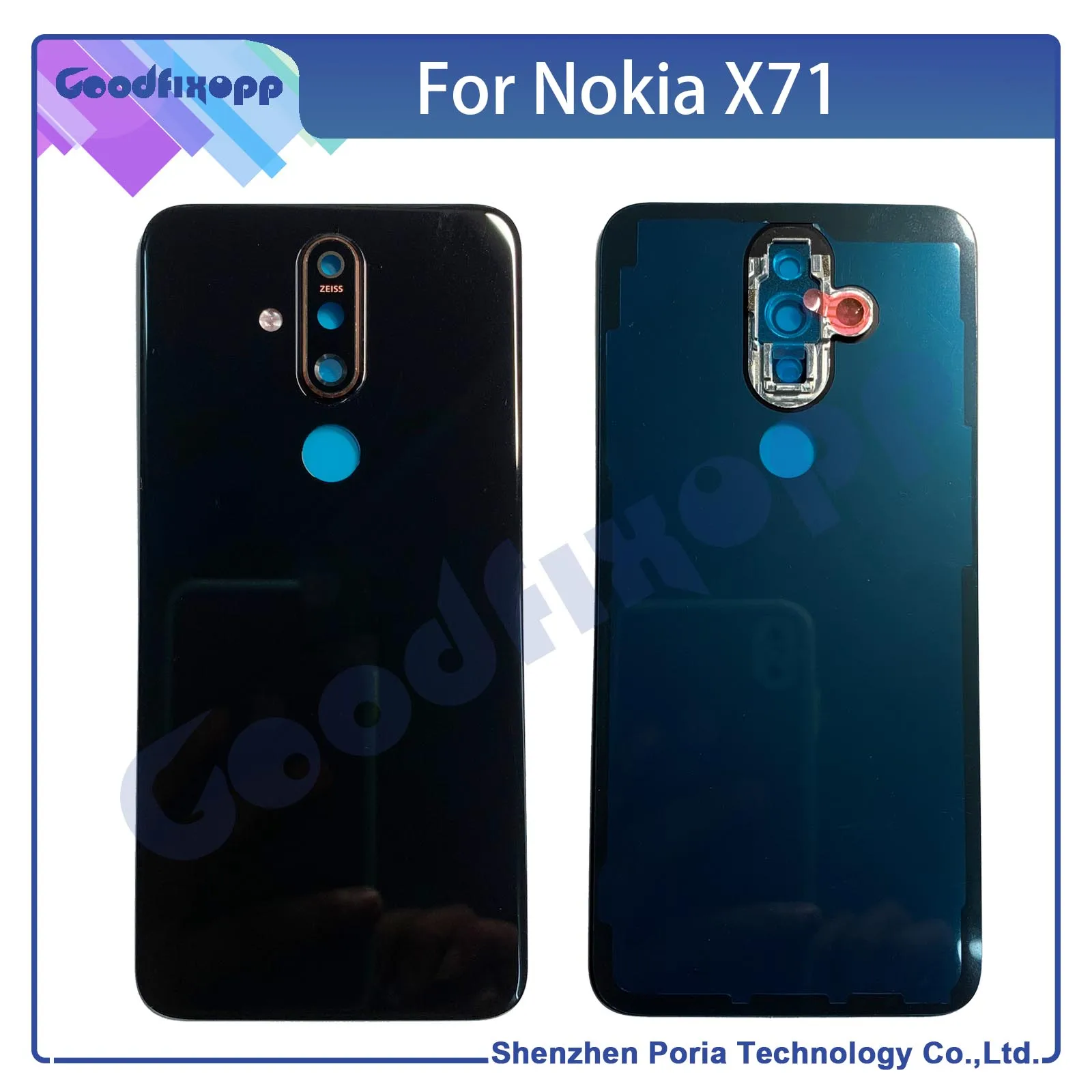 

Для Nokia X71 крышка батарейного отсека задняя крышка задней двери чехол для телефона чехол для телефона + объектив камеры