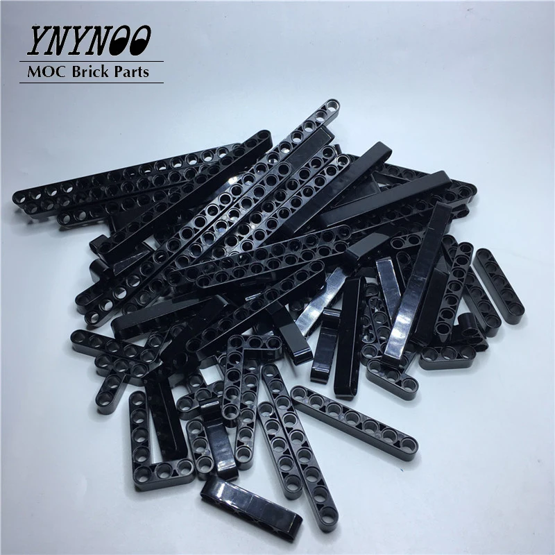 80Pcs/lot Technical Arm Beam Liftarm Frame Connector Pin MOC Bulk Building Blocks Bricks Parts for EV3 Model Toy Children