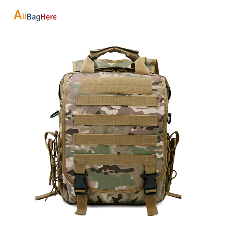 

New Multi-function Military Tactical Bag Men Oxford Waterproof Molle 14"(inch) Laptop Sling Backpack Camouflage Leisure Rucksack