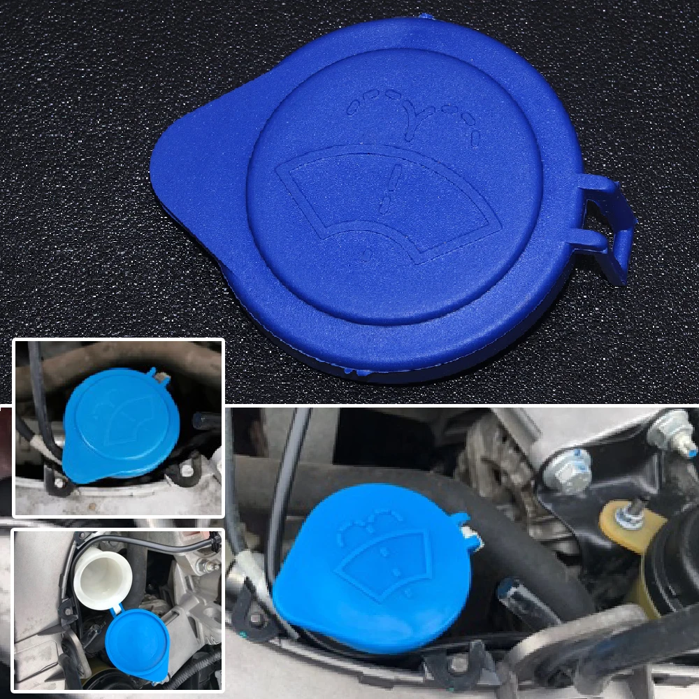 1Pc Car Windshield Wiper Washer Fluid Reservoir Cover Water Tank Bottle Lid Cap Fit For Ford Focus Escort Accessories