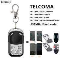 TELCOMA EDGE 2 EDGE 4 ,TANGO2,TANGO4 ​, SLIM2,SLIM4,TANGO2-SW,TANGO4-SW Garage Door Remote Control 433.92MHz Fixed Code Keyfob